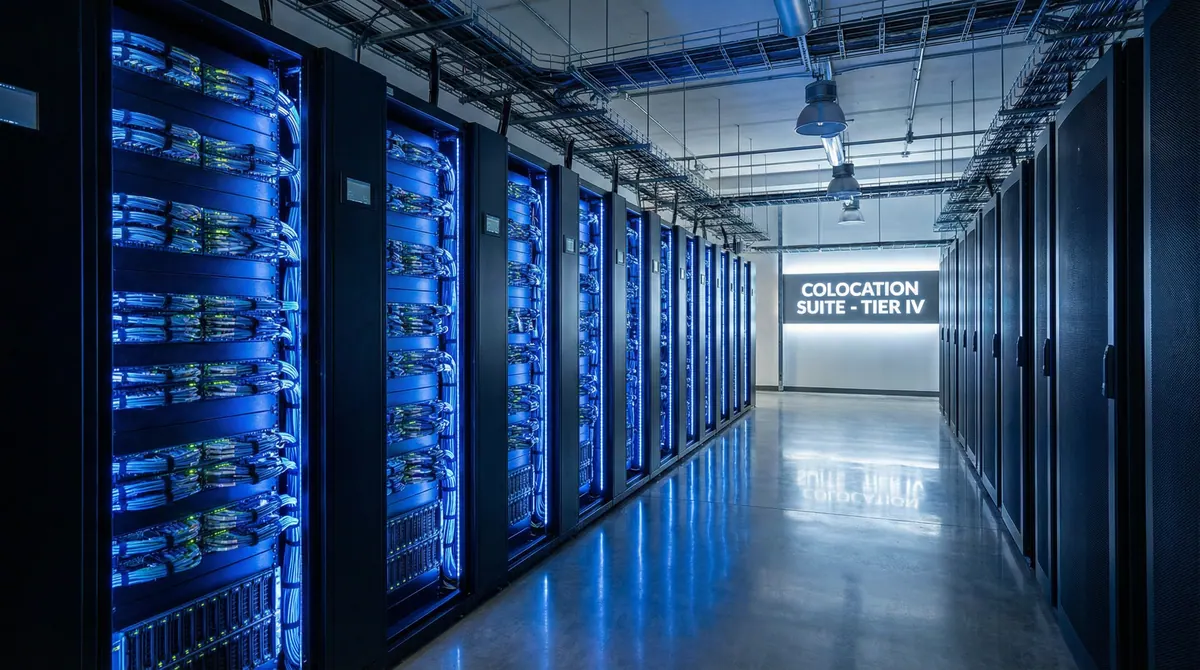 Serverraum für Colocation- und Data-Center-Planung